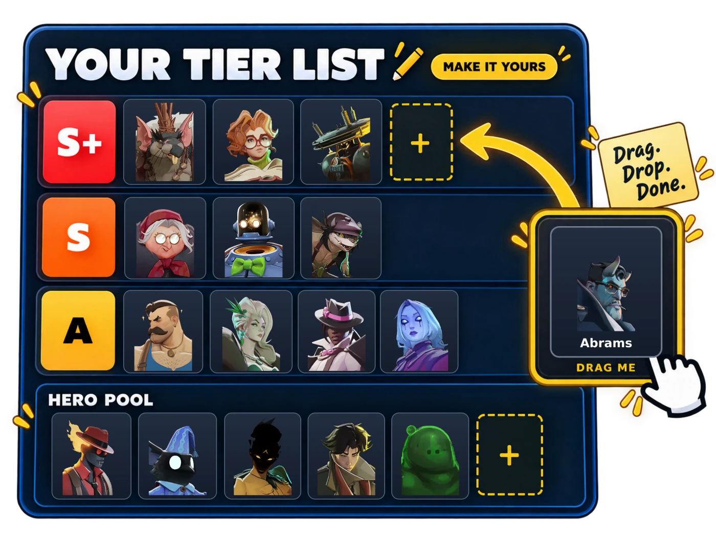 Community Tier List Mockup Preview